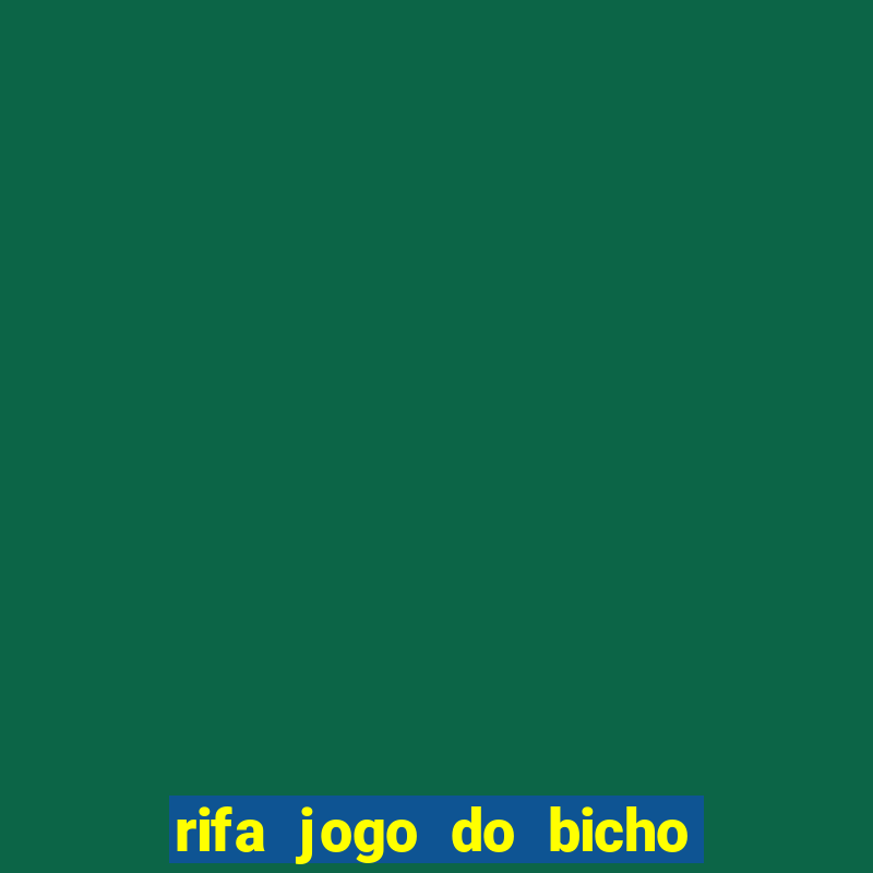 rifa jogo do bicho para imprimir